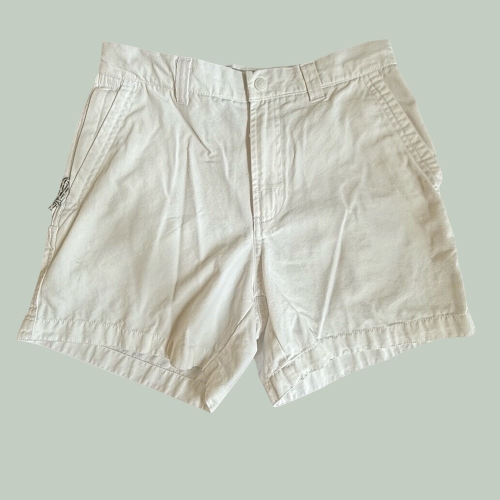 Columbia Sportswear Women's Cotton Shorts Size 8 White 5" Inseam Hiking Normcore